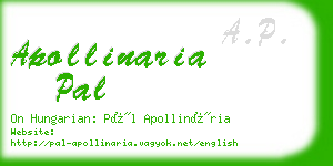apollinaria pal business card